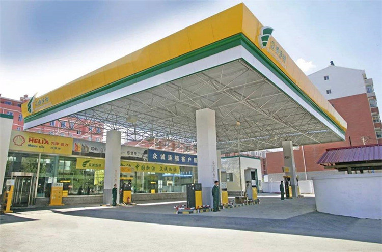 孝感加气站钢结构网架案例7